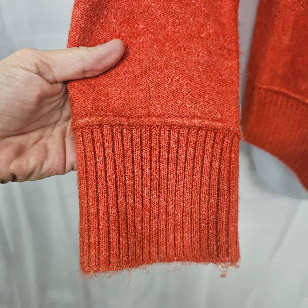 Universal Thread Orange Mock Neck Sweater Preppy … - image 3